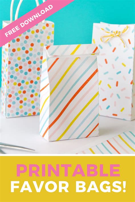 Printable Party Favor Bags